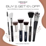 Flat Top Kabuki Foundation Brush By KESHIMA - Premium Makeup Brush for Liquid, Cream, and Powder - Buffing, Blending, Flawless Face Brush - Image 4
